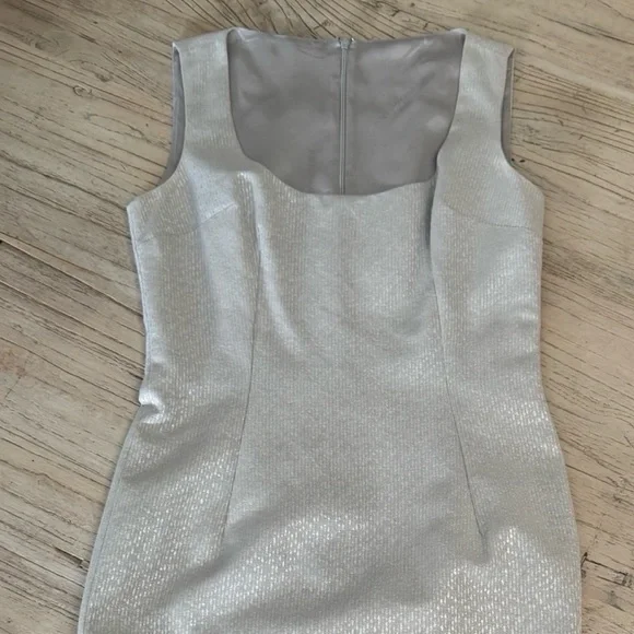 Dolce & Gabbana Silver Jacquard Dress Rare 1990s – Size 44 - Picture 3 of 16